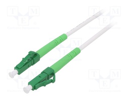 Fiber patch cord; OS2; LC/APC,both sides; 0.5m; LSZH; white