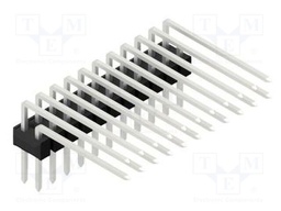 Connector: pin strips; pin header; male; PIN: 22; 2.54mm; THT; 2x11