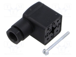 Connector: valve connector; plug; form A; 18mm; female; PIN: 4; M16