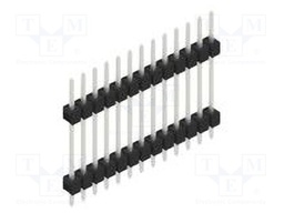 Connector: pin strips; pin header; male; PIN: 13; 2.54mm; THT; 1x13