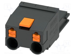 PCB connector, nominal cross section: 4 mm2, color: black, n