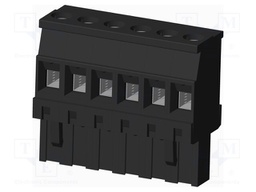 Connector: pluggable terminal block; plug; female; angled 90°