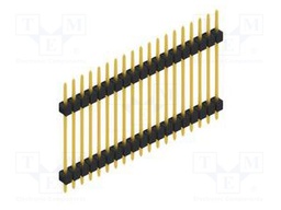 Connector: pin strips; pin header; male; PIN: 19; 2.54mm; THT; 1x19