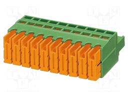 PCB connector, nominal cross section: 1 mm?, color: green, n