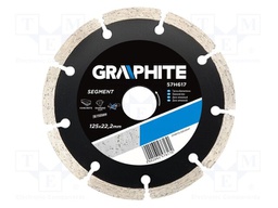 Cutting diamond wheel; Ø: 125mm; Øhole: 22.2mm; Disc thick: 2.2mm