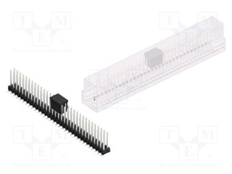 Connector: pin strips; pin header; male; PIN: 64; 2.54mm; SMT; 2x32