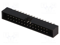 Socket; IDC; male; PIN: 30; straight; THT; gold flash; 2mm