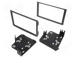 Radio mounting frame; Honda; 2 DIN; black