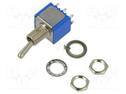 Toggle Switch, On-On, DPDT, Non Illuminated, 5000 Series, Panel Mount, 4 A