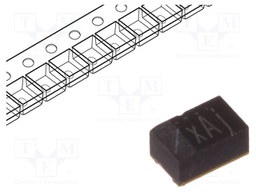 Capacitor: tantalum-polymer; 22uF; 10VDC; Case: P; 0805; ESR: 200mΩ