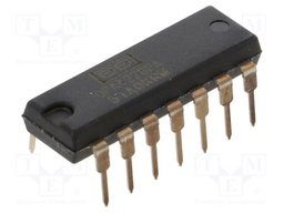 Operational Amplifier, 4 Amplifier, 33 MHz, 11 V/µs, ± 2.5V to ± 18V, ± 5V to ± 15V, DIP, 14 Pins