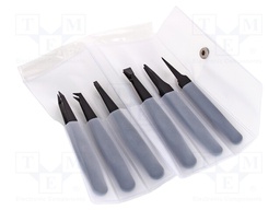 Set of tweezers; ESD; 6pcs.