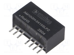Converter: DC/DC; 10W; Uin: 9÷36V; Uout: 15VDC; THT; Efficiency: 86%