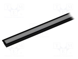 Profiles for LED modules; black; L: 1m; PDS-NK; aluminium