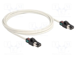 Patch cord; S/FTP; Cat: 6a; RJ45 plug,both sides; 2m; LSZH; white