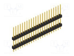 Connector: pin strips; pin header; male; PIN: 22; 2.54mm; THT; 1x22