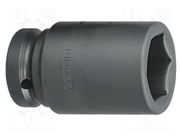 Socket; 6-angles,socket spanner,impact; 24mm; 1"; steel; long