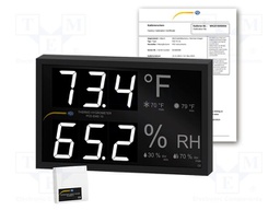 Thermo-hygrometer; 32°F÷122°F; 0÷99.9%RH; Resol: 0,1°F; 0.1%RH
