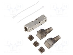 Plug; RJ45; PIN: 8; Cat: 6a; shielded; Layout: 8p8c; for cable