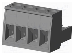 Connector: pluggable terminal block; plug; female; straight; grey