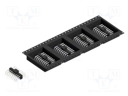 Connector: pin strips; pin header; male; PIN: 16; 2.54mm; SMT; 2x8