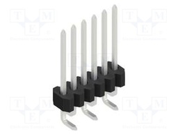 Connector: pin strips; pin header; male; PIN: 6; 1.27mm; SMT; 1x6