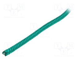 Rope; polypropylene; Ørope: 6mm; L: 50m; with a core; green