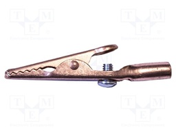 Crocodile clip; 10A; Grip capac: max.7.9mm; Overall len: 50mm
