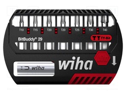 Screwdriver bits; Pcs: 8; Package: plastic case; 29mm; Bit: Torx®