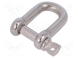 Dee shackle; acid resistant steel A4; for rope; Size: 4mm