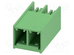 PCB headers, nominal cross section: 6 mm?, color: green, nom