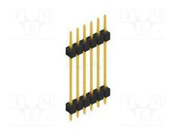 Connector: pin strips; pin header; male; PIN: 6; 2.54mm; THT; 1x6