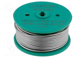 Soldering wire; Sn99Ag0,3Cu0,7; 1mm; 50g; lead free; Package: reel