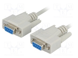 Cable; D-Sub 9pin socket,both sides; Len: 10m; connection 1: 1