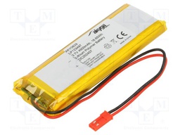 Re-battery: Li-Po; 3.7V; 4500mAh; cables,JST SYP-02T-1 socket