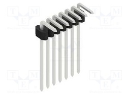 Connector: pin strips; pin header; male; PIN: 7; 1.27mm; THT; 1x7