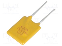 Fuse: PTC polymer; 6A; Pitch: 5.1mm; Leads dim: Ø0.81x7.6mm