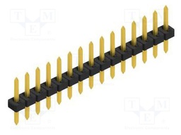Connector: pin strips; pin header; male; PIN: 15; 2mm; THT; 1x15