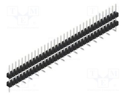 Connector: pin strips; pin header; male; PIN: 34; 2.54mm; SMT; 1x34