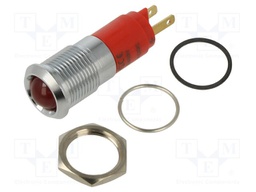 Indicator: LED; recessed; 24÷28VDC; 24÷28VAC; Cutout: Ø14.2mm; IP67