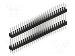Connector: pin strips; pin header; male; PIN: 54; 1.27mm; THT; 2x27