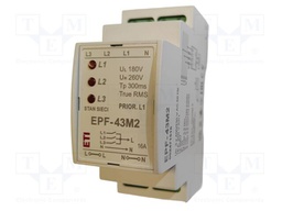Voltage monitoring relay; for DIN rail mounting; EPF; IP20; 16A