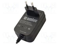 Power supply: switching; mains,plug-in; 24VDC; 1.5A; 36W; 86%