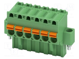 PCB connector, nominal cross section: 2.5 mm?, color: green,
