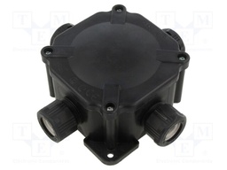 Enclosure: junction box; X: 144mm; Y: 98mm; Z: 144mm; wall mount