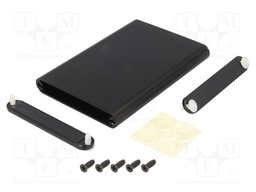 Enclosure: with panel; 1455; X: 70mm; Y: 100mm; Z: 12mm; aluminium