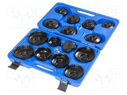 "3/8"" OIL FILTER SOCKET SET 16 PIECES IN CASE"
