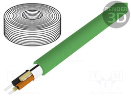 Wire: polimer optical fiber; Kind: HITRONIC® POF; Øcable: 8mm