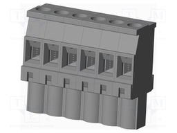 Connector: pluggable terminal block; plug; female; angled 90°