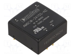 Converter: DC/DC; 6W; Uin: 9÷36V; 15VDC; Iout: 400mA; 1"x1"; 14g